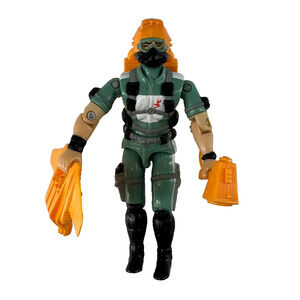 1986 Vintage GI Joe Wet Suit Seals With Accessories Figure